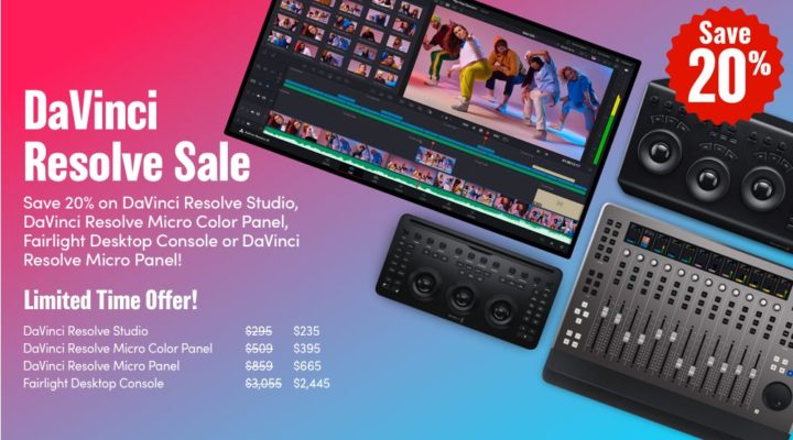 DaVinci Resolve Studio is 20% off in Blackmagic Design's limited time sale 1